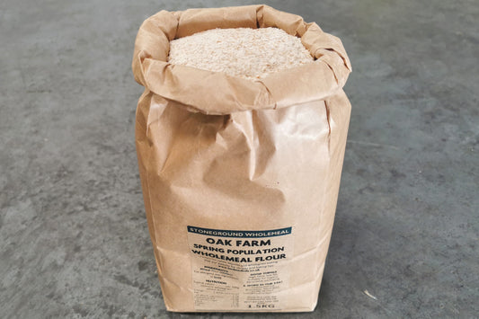Oak Farm Spring Population Wheat Flour, Wholemeal, Stoneground