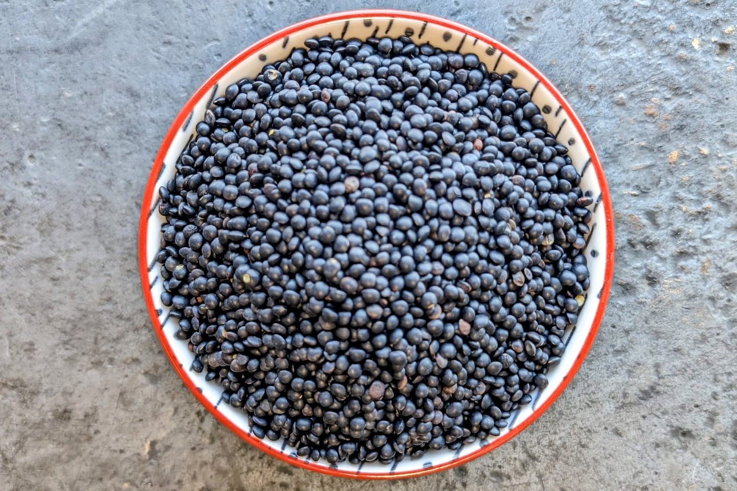 Black Lentils from France, Organic