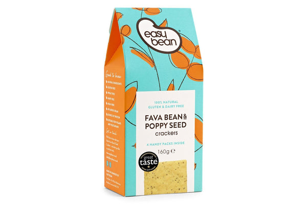 Fava Bean & Poppy Seed Crackers - Hodmedod's British Pulses & Grains